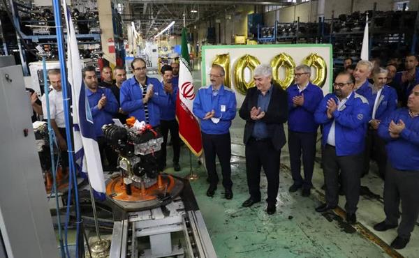 ثبت رکورد فوق‌العاده در تولید موتور ملی؛ رویای 1000 موتور  در ایران‌خودرو به واقعیت رسید